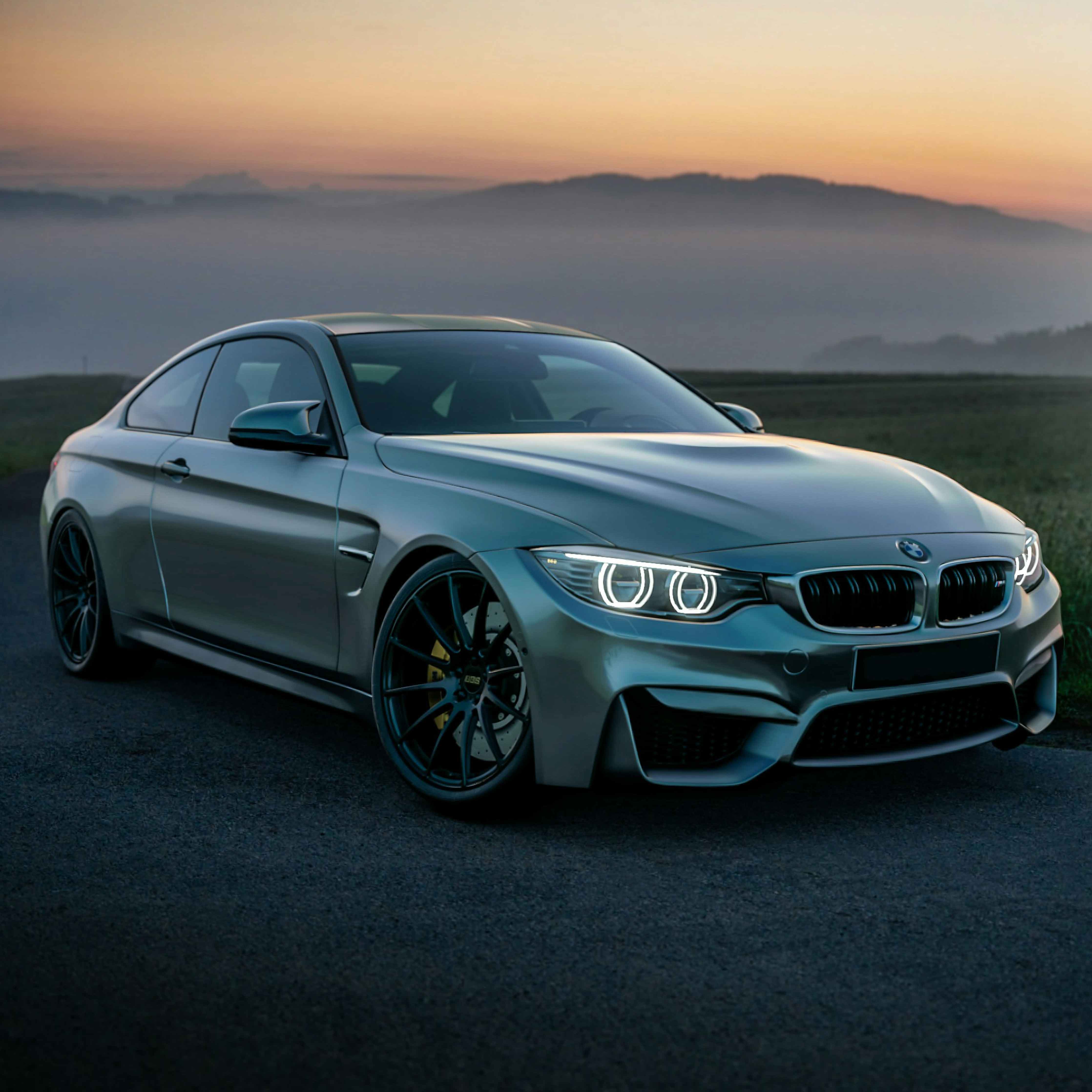 A luxury BMW